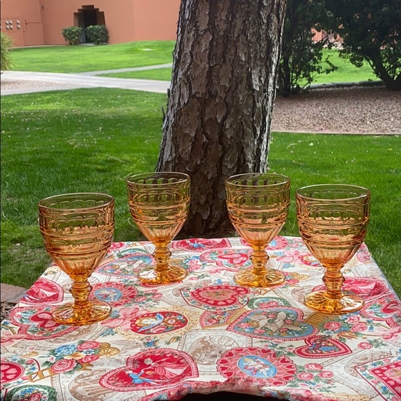 Fostoria Other - For your Fall table; Wine or Water Goblets